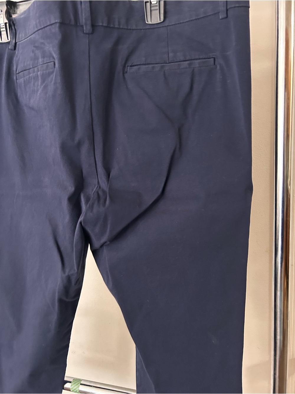 Worthington Dark Navy Ankle-Length Straight Pants - Picture 9 of 9
